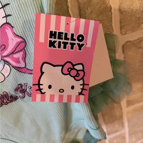 Hello Kitty Mint Onesie with Pink Accents - Picture 6 of 8